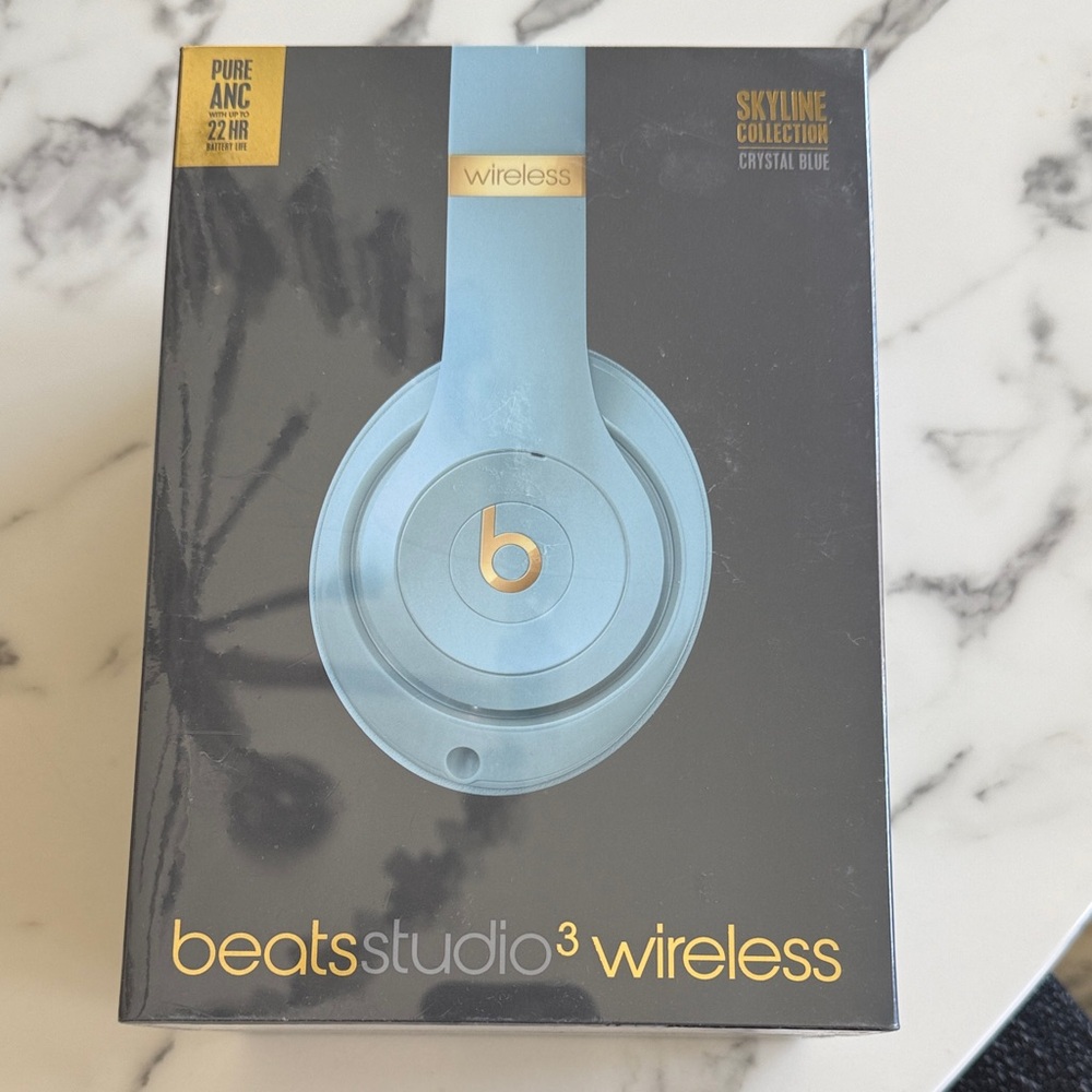 adidas Over-Ear Headphones - Crystal Blue and Gold